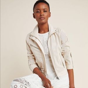 Anthropologie . Imelda Perforated Moto Jacket